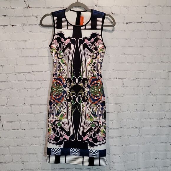 Clover Canyon scarf wrapped scuba bodycon dress - Picture 1 of 9